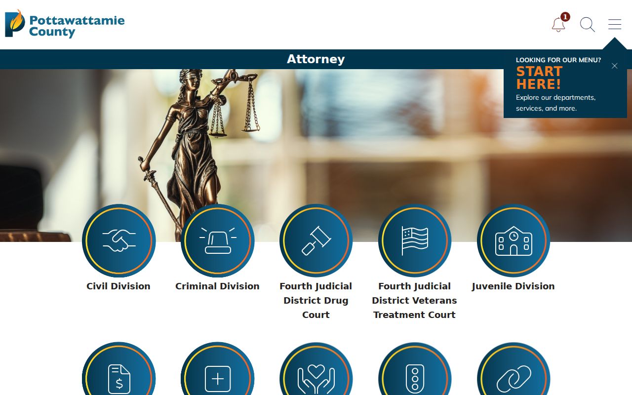 Pottawattamie County Attorney criminal case filing office information